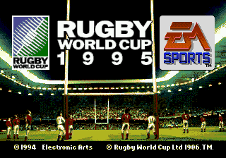 Rugby World Cup 1995 (USA, Europe) (En,Fr,It) Title Screen